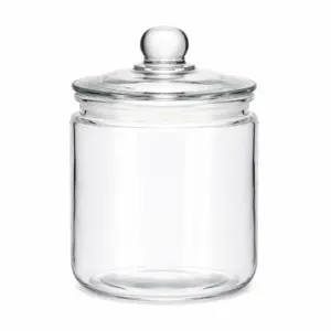 Clear Glass Storage Jar